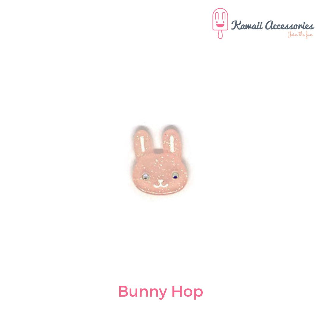 Haarspeldjes - verzilverd met hars figuurtjes - kawaii karakters