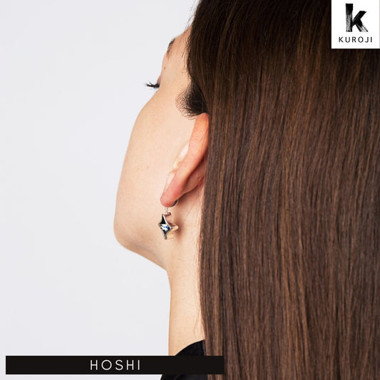 Hoshi - zilveren oorbellen - Kuroji