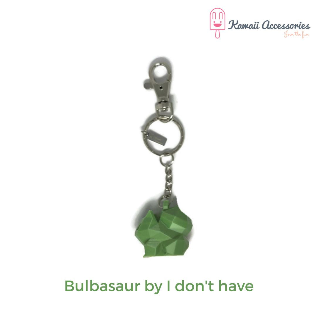 3D Geprinte Bulbasaur RVS Sleutelhanger – Uniek & Handgemaakt