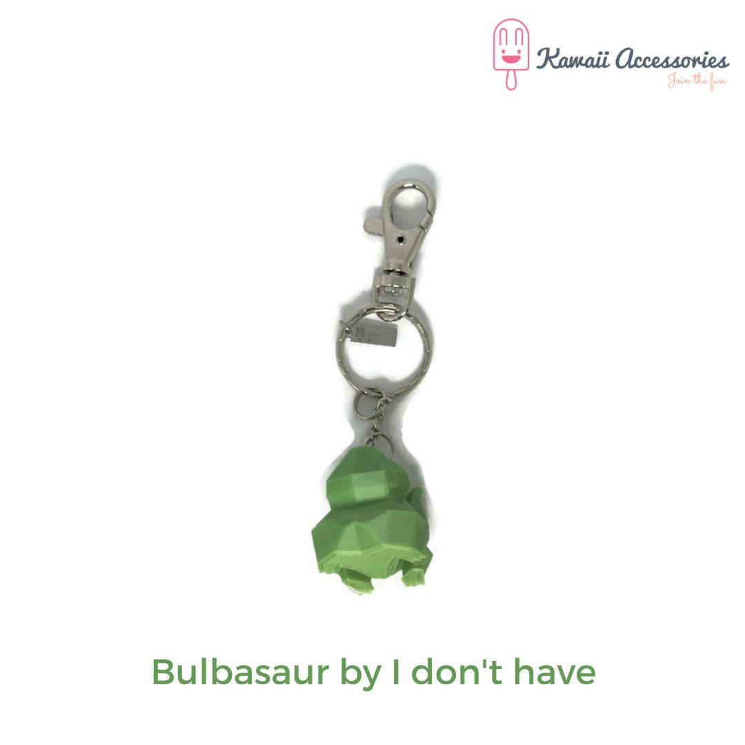 3D Geprinte Bulbasaur RVS Sleutelhanger – Uniek & Handgemaakt
