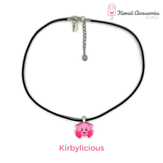 Ketting - verzilverde hangers met hars bedel - Kawaii styles