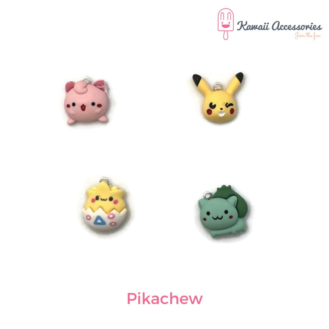 Sieradensets - verzilverd met hars bedels - kawaii thema