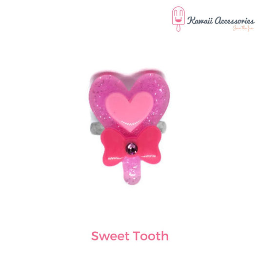 Ringen - verzilverd en verstelbaar - kawaii karakters