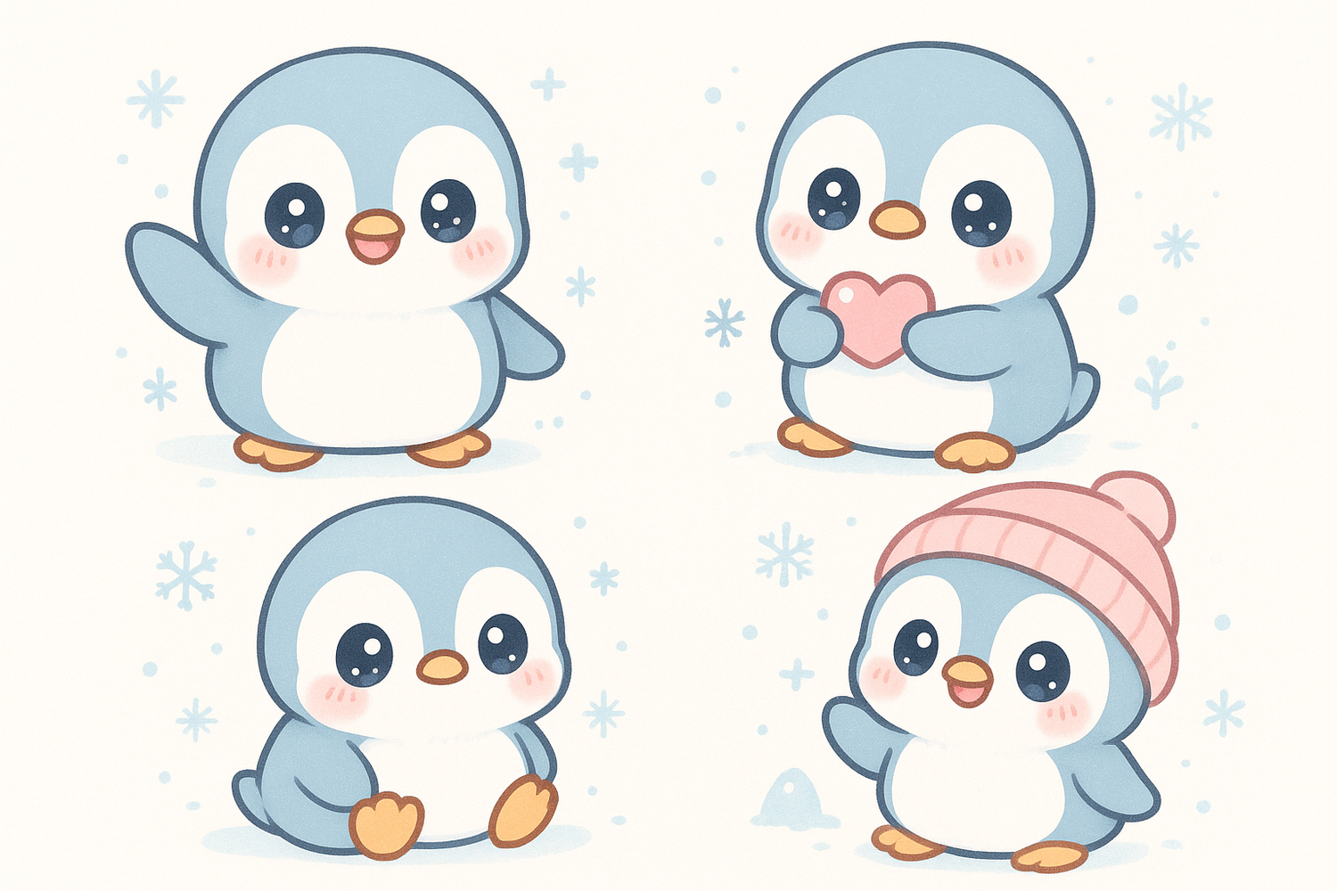 Handgemaakte pinguin sieraden en accessoires met kristallen