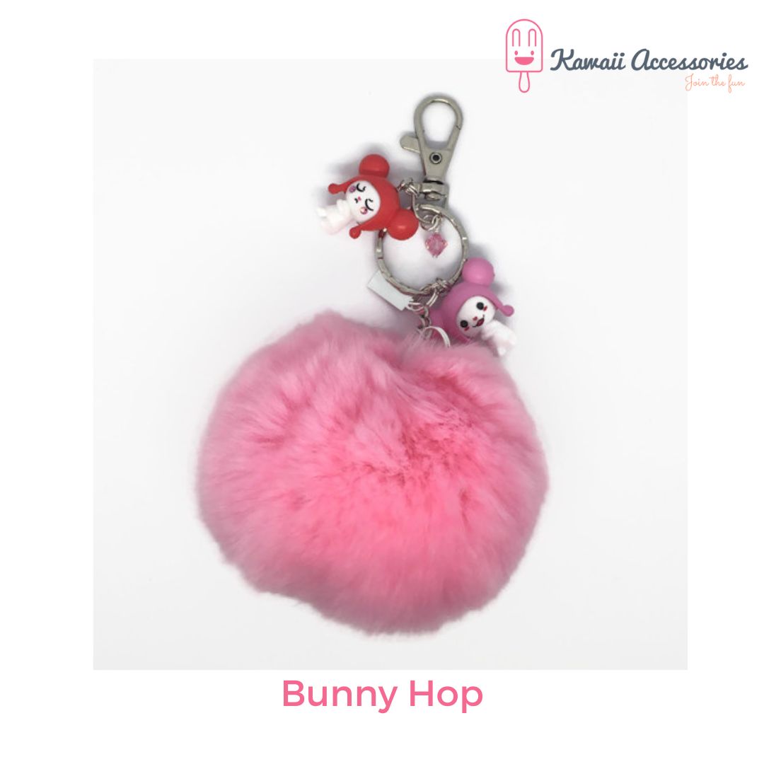 Tashangers - Sleutelhangers - figuur of bedel met pompon - Kawaii figuurtjes