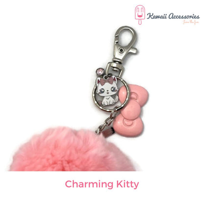 Tashangers - Sleutelhangers - figuur of bedel met pompon - Kawaii figuurtjes