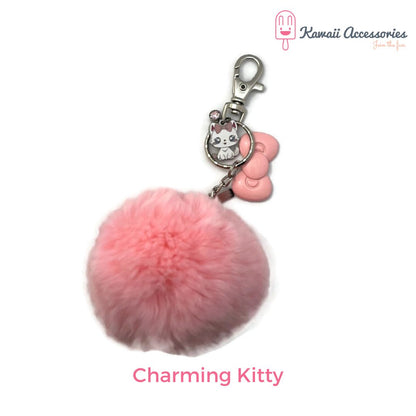 Tashangers - Sleutelhangers - figuur of bedel met pompon - Kawaii figuurtjes