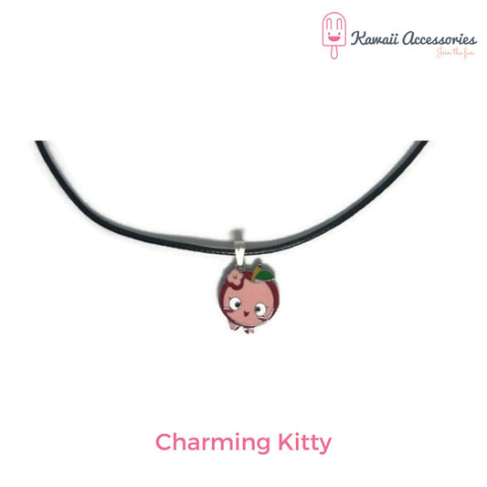 Ketting - verzilverde hanger met RVS bedel - Personaliseerbaar