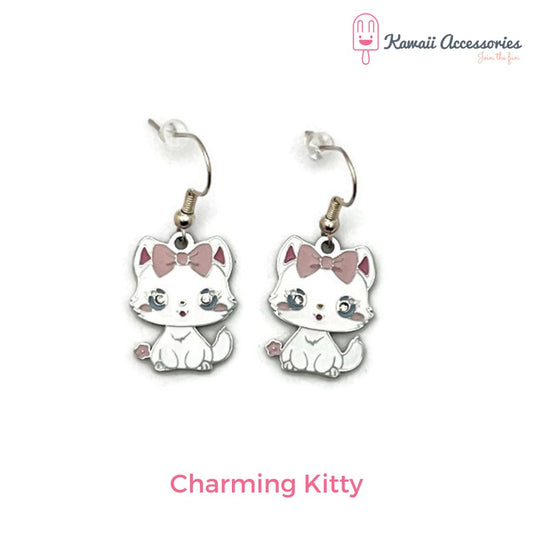 Charming Kitty Oorbellen