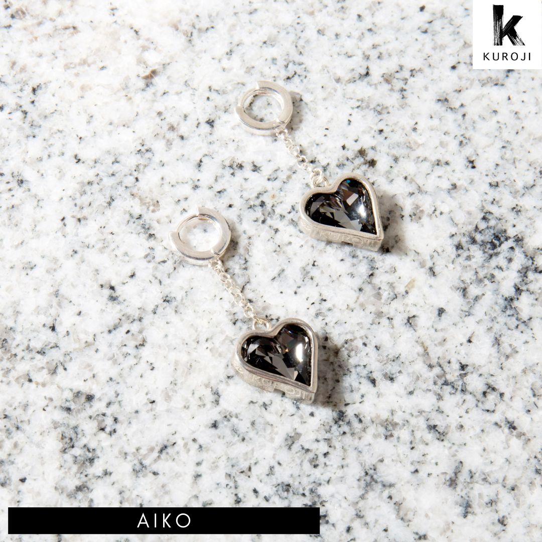 Aiko - zilveren oorbellen - Kuroji