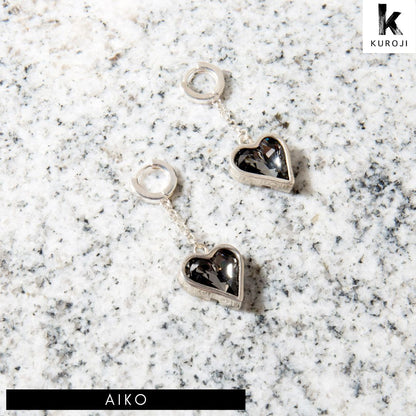 Aiko - zilveren oorbellen - Kuroji