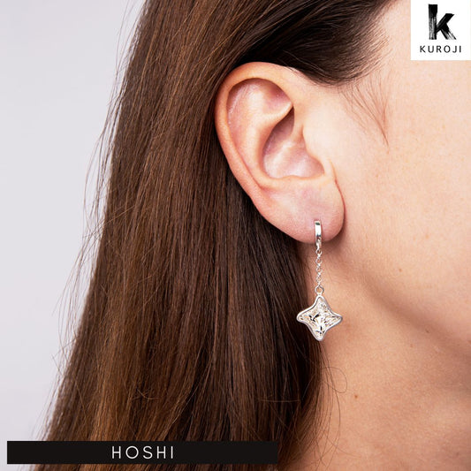 Hoshi - zilveren oorbellen - Kuroji