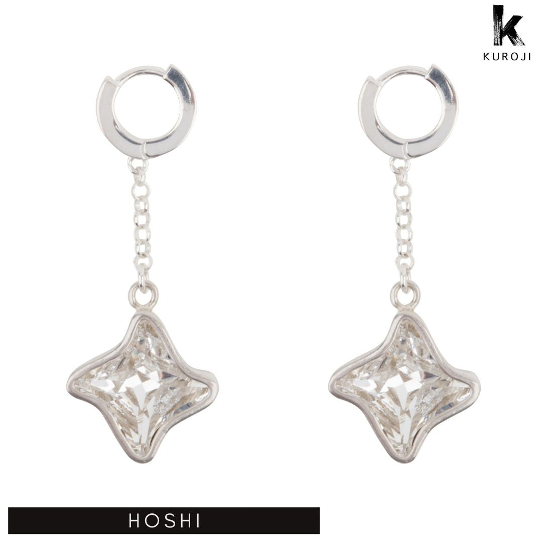 Hoshi - zilveren oorbellen - Kuroji
