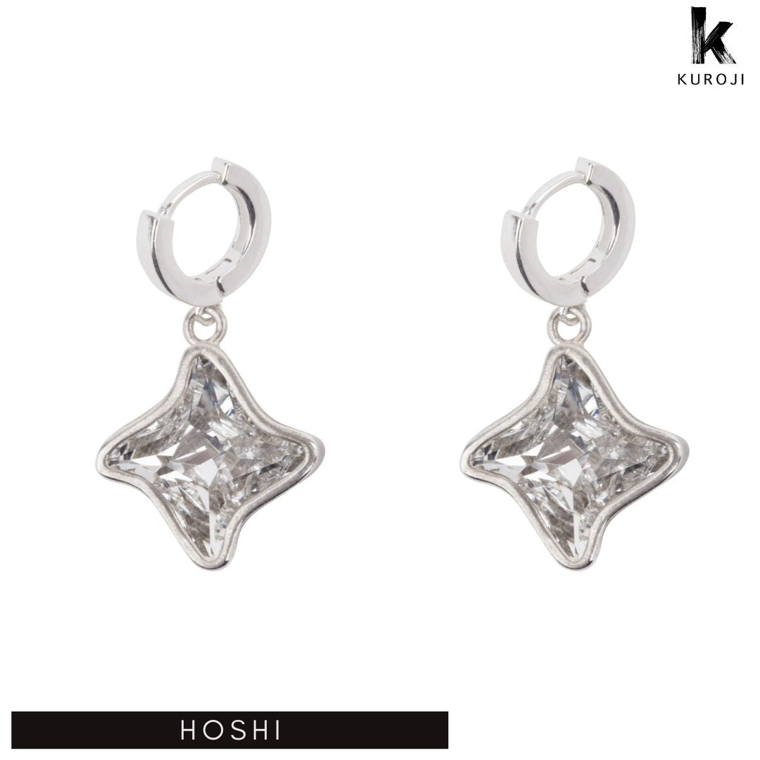 Hoshi - zilveren oorbellen - Kuroji