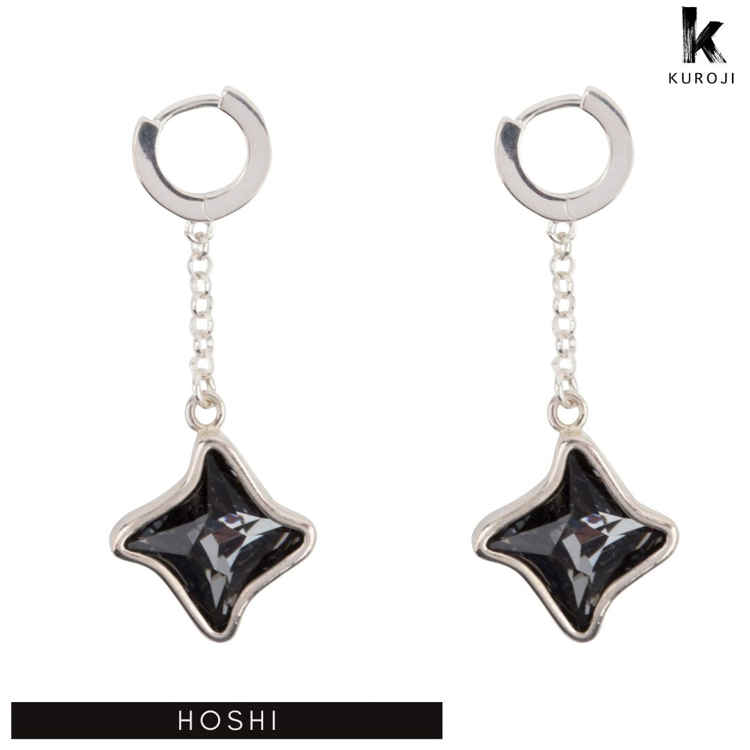 Hoshi - zilveren oorbellen - Kuroji