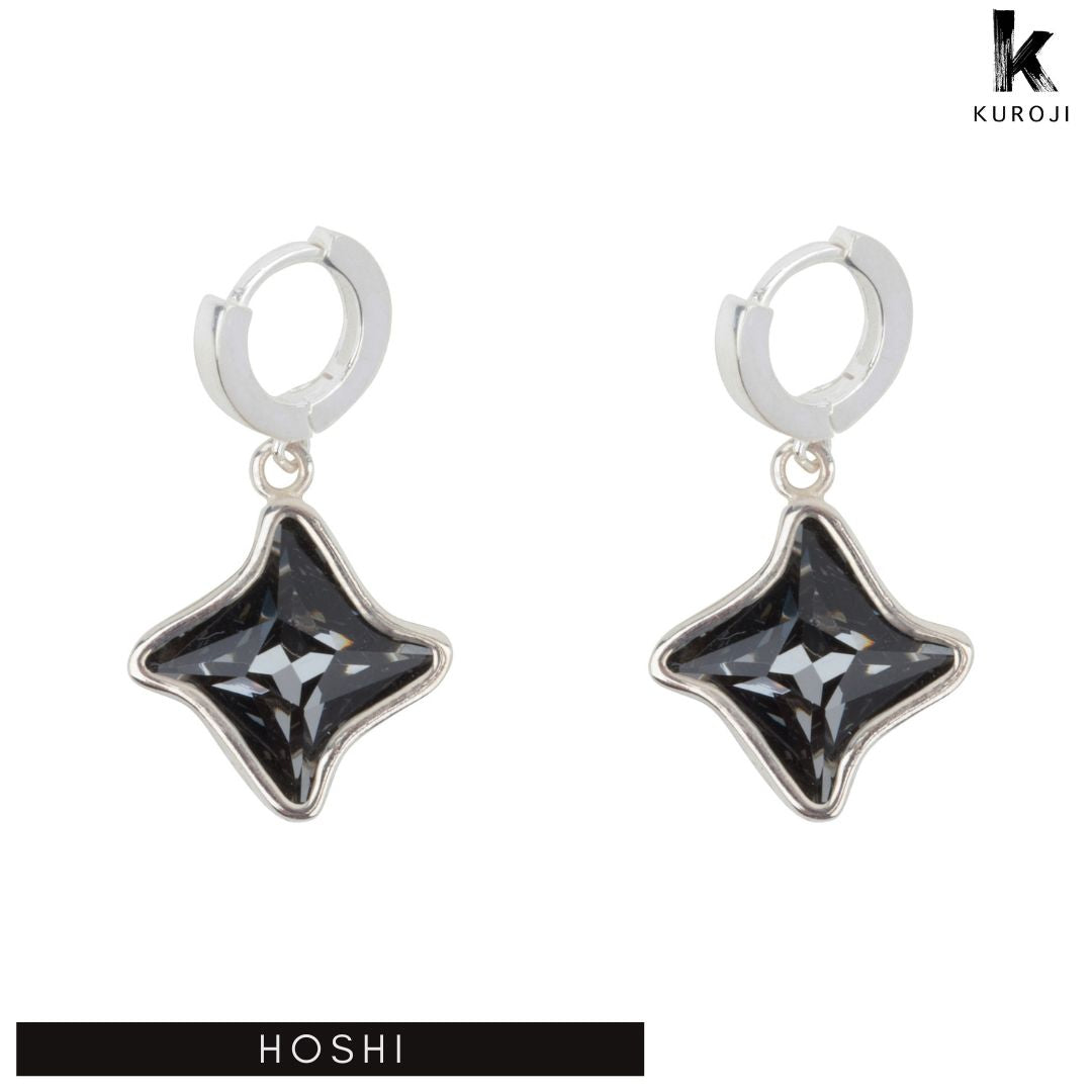 Hoshi - zilveren oorbellen - Kuroji