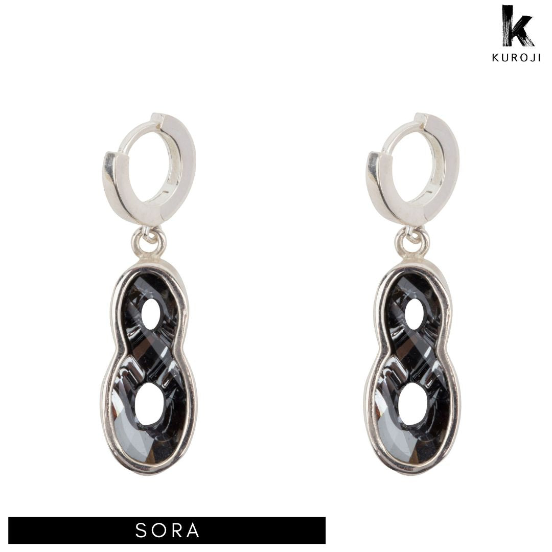 Sora - zilveren oorbellen - Kuroji
