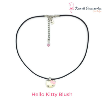 Ketting - verzilverde hangers met hars bedel - Kawaii styles