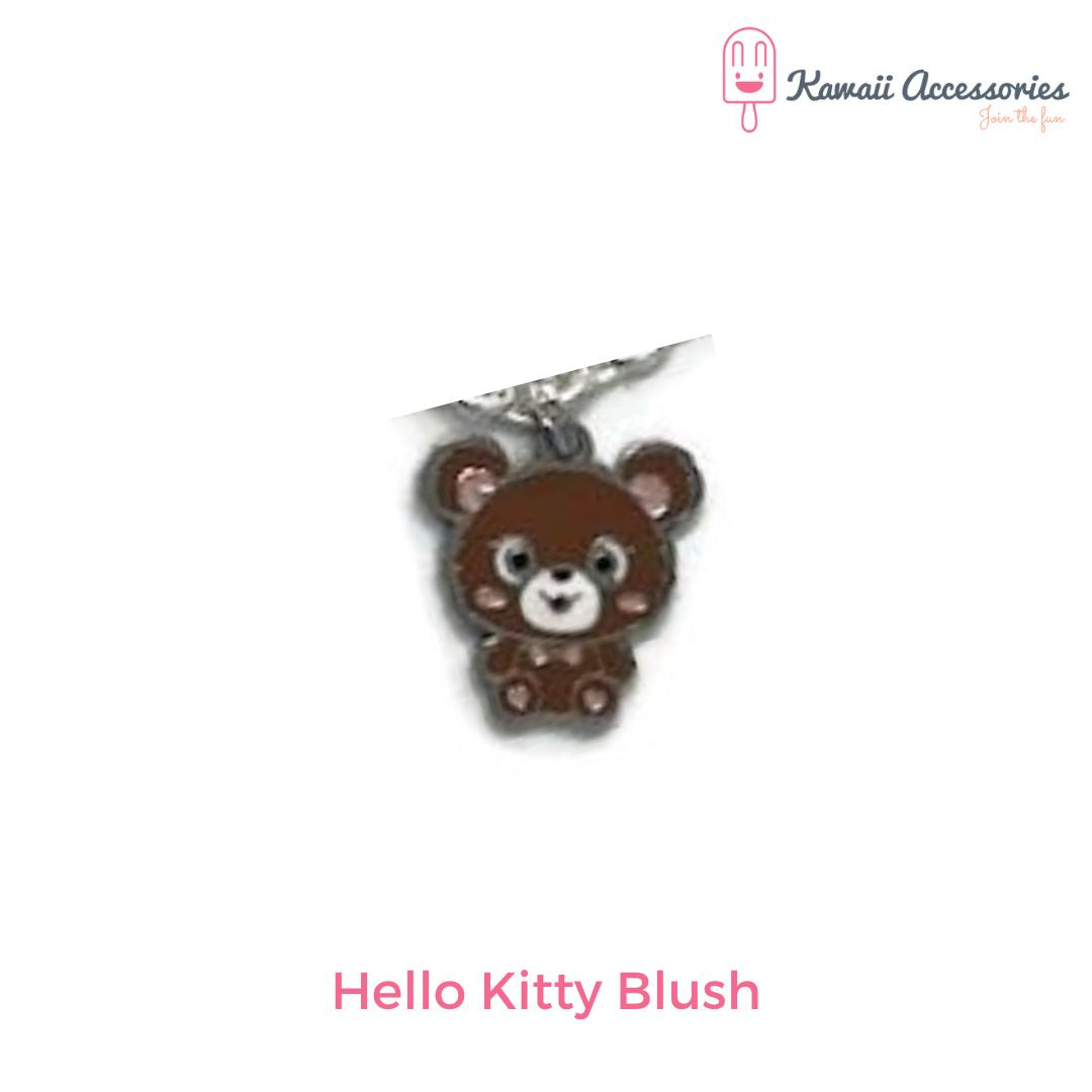 Choker - leer met RVS bedel - Kawaii style