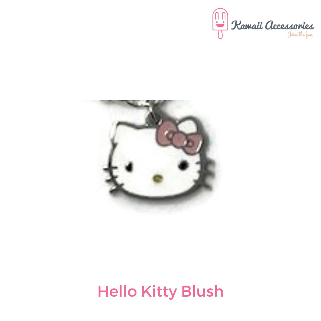 Choker - leer met RVS bedel - Kawaii style