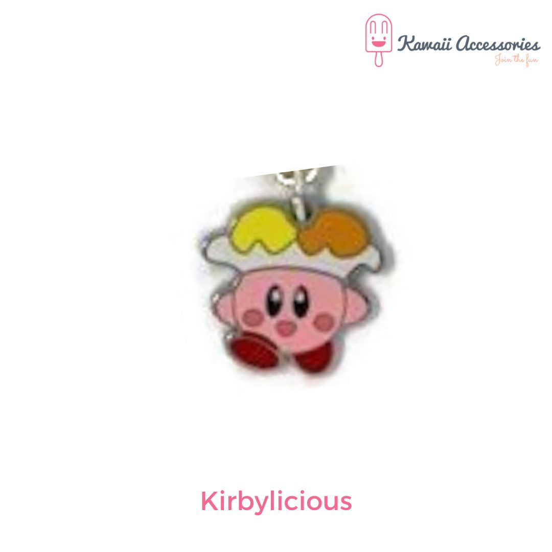 Choker - leer met RVS bedel - Kawaii style