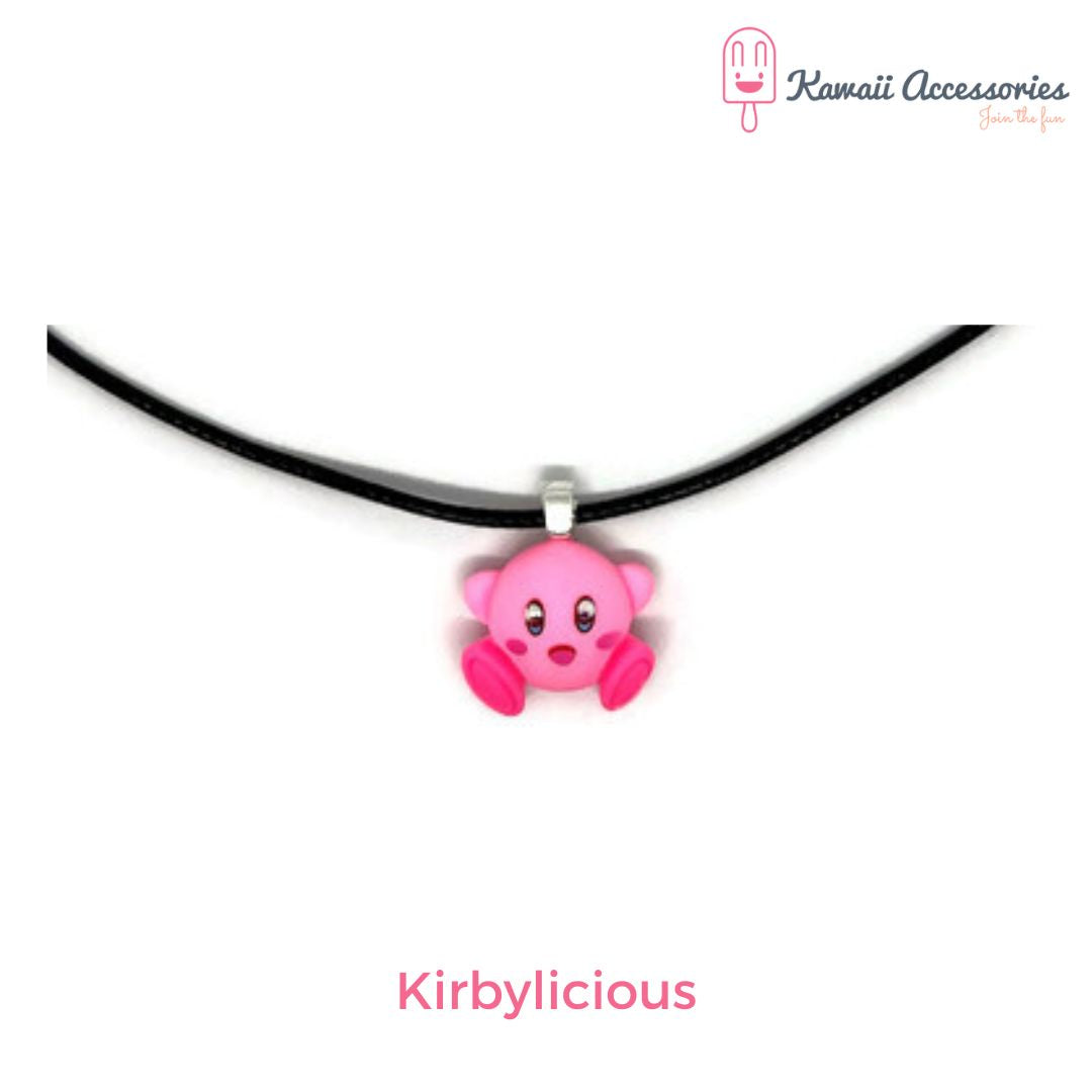 Ketting - verzilverde hangers met hars bedel - Kawaii styles