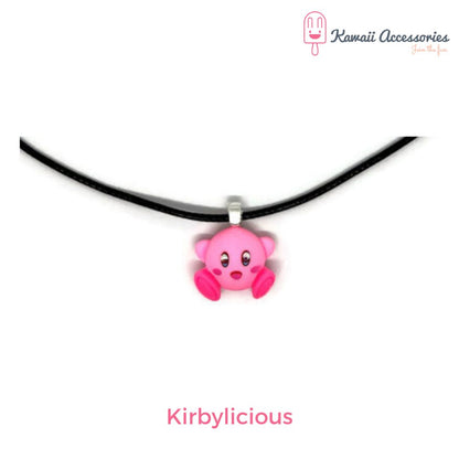 Ketting - verzilverde hangers met hars bedel - Kawaii styles