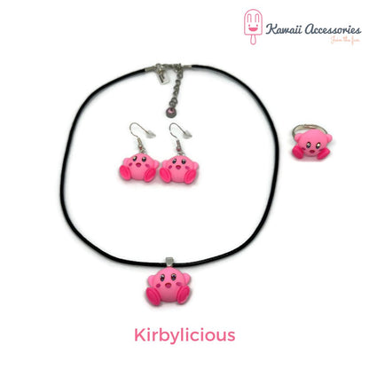 Sieradensets - verzilverd met hars bedels - kawaii thema