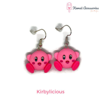 Oorbellen - verzilverd en met o.a. hars bedels - Kawaii style