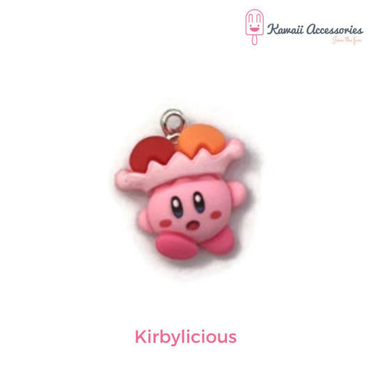 Oorbellen - verzilverd en met o.a. hars bedels - Kawaii style