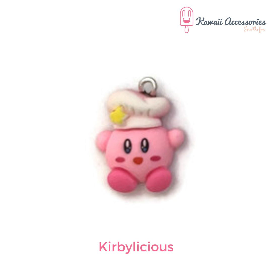 Ketting - verzilverde hangers met hars bedel - Kawaii styles