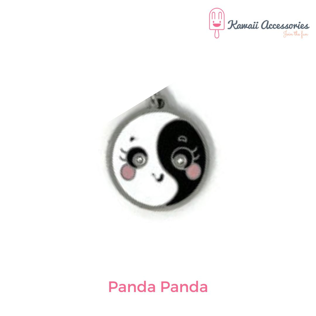 Ketting - verzilverde hanger met RVS bedel - Personaliseerbaar