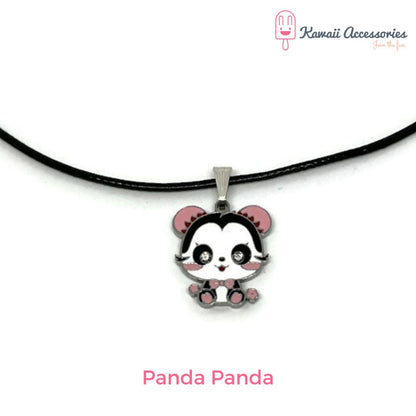 Ketting - verzilverde hanger met RVS bedel - Personaliseerbaar