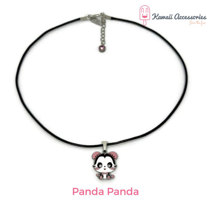 Ketting - verzilverde hanger met RVS bedel - Personaliseerbaar