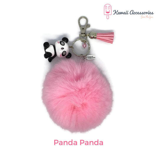 Tashangers - Sleutelhangers - figuur of bedel met pompon - Kawaii figuurtjes