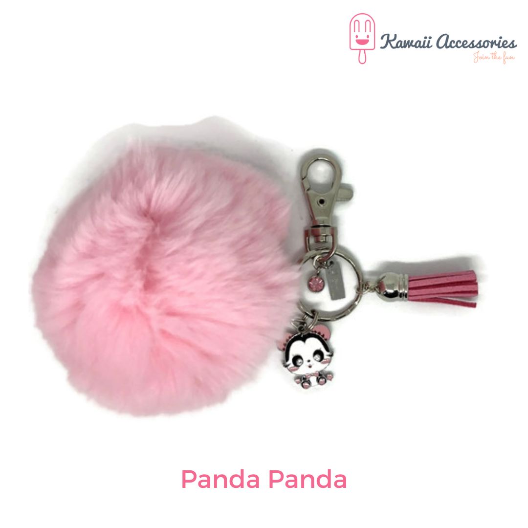 Tashangers - Sleutelhangers - figuur of bedel met pompon - Kawaii figuurtjes