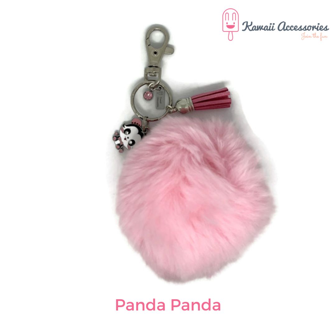 Tashangers - Sleutelhangers - figuur of bedel met pompon - Kawaii figuurtjes