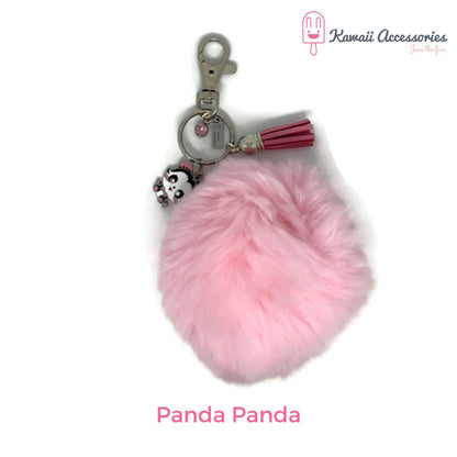 Tashangers - Sleutelhangers - figuur of bedel met pompon - Kawaii figuurtjes