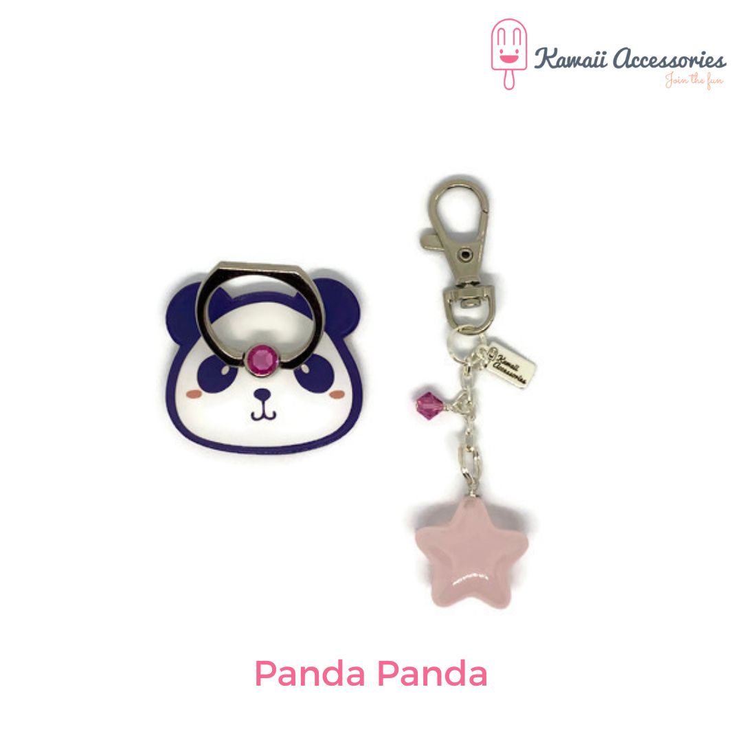 Telefoonring - met sleutelhanger - Kawaii thema's