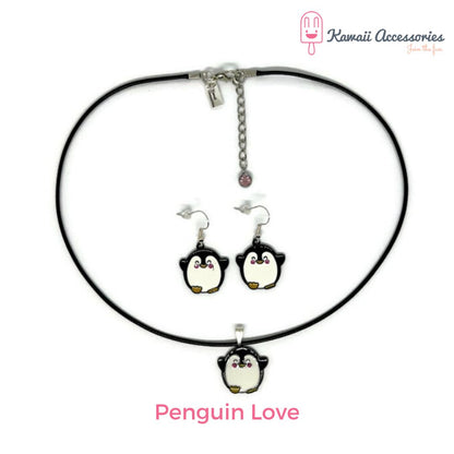 Sieradensets - verzilverd met RVS bedels - kawaii style