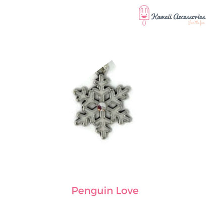 Choker - leer met RVS bedel - Kawaii style