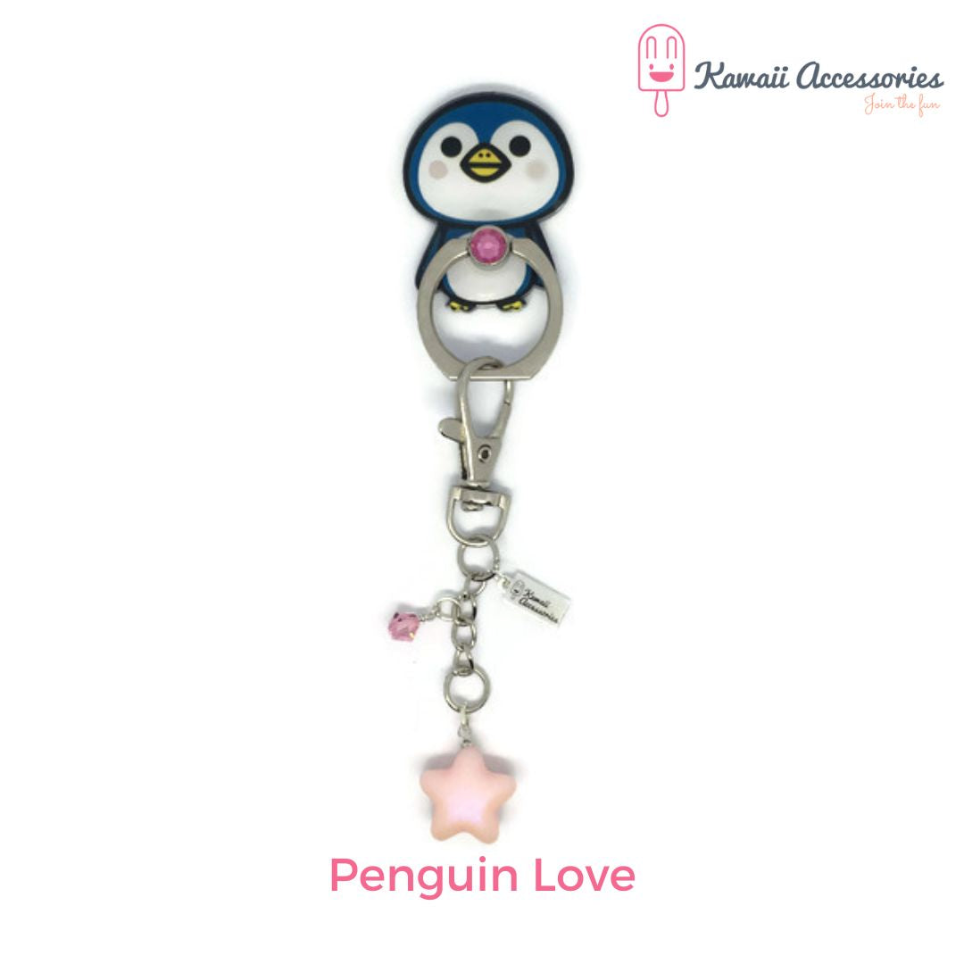 Telefoonring - met sleutelhanger - Kawaii thema's