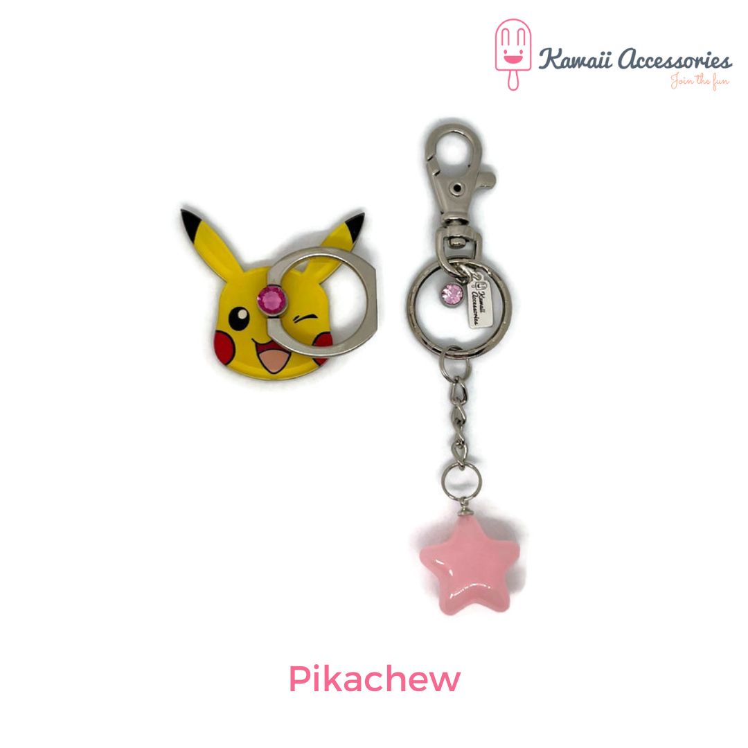 Telefoonring - met sleutelhanger - Kawaii thema's