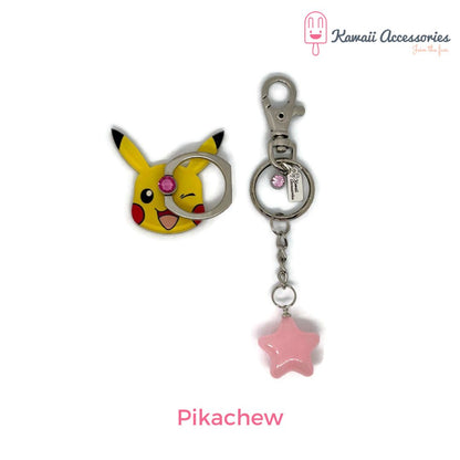 Telefoonring - met sleutelhanger - Kawaii thema's
