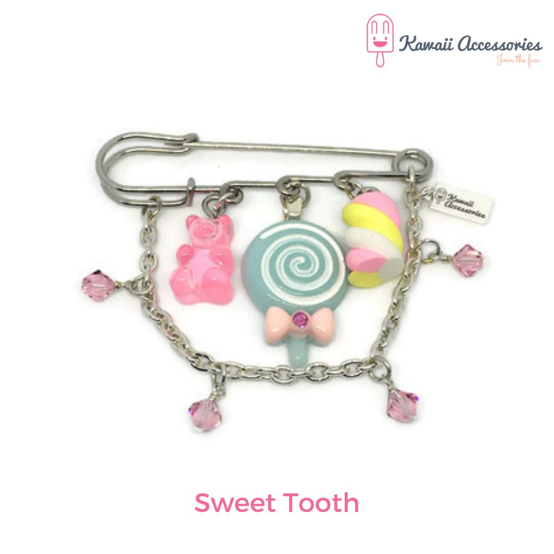 Broche - met hars bedels - Kies jouw thema