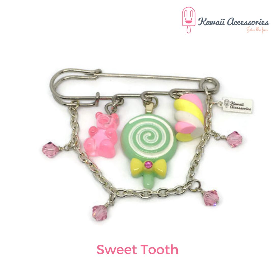 Broche - met hars bedels - Kies jouw thema