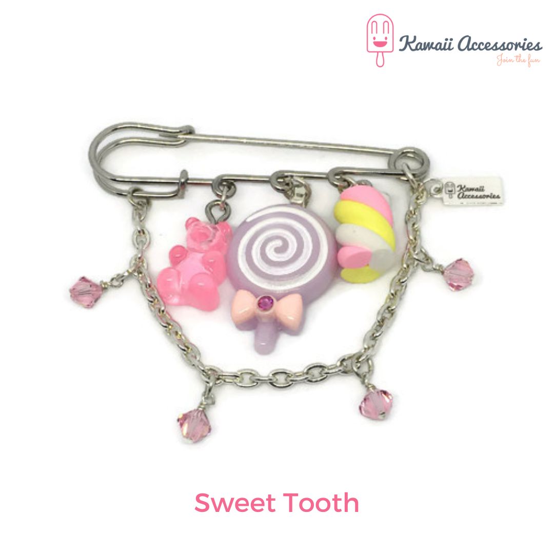 Broche - met hars bedels - Kies jouw thema