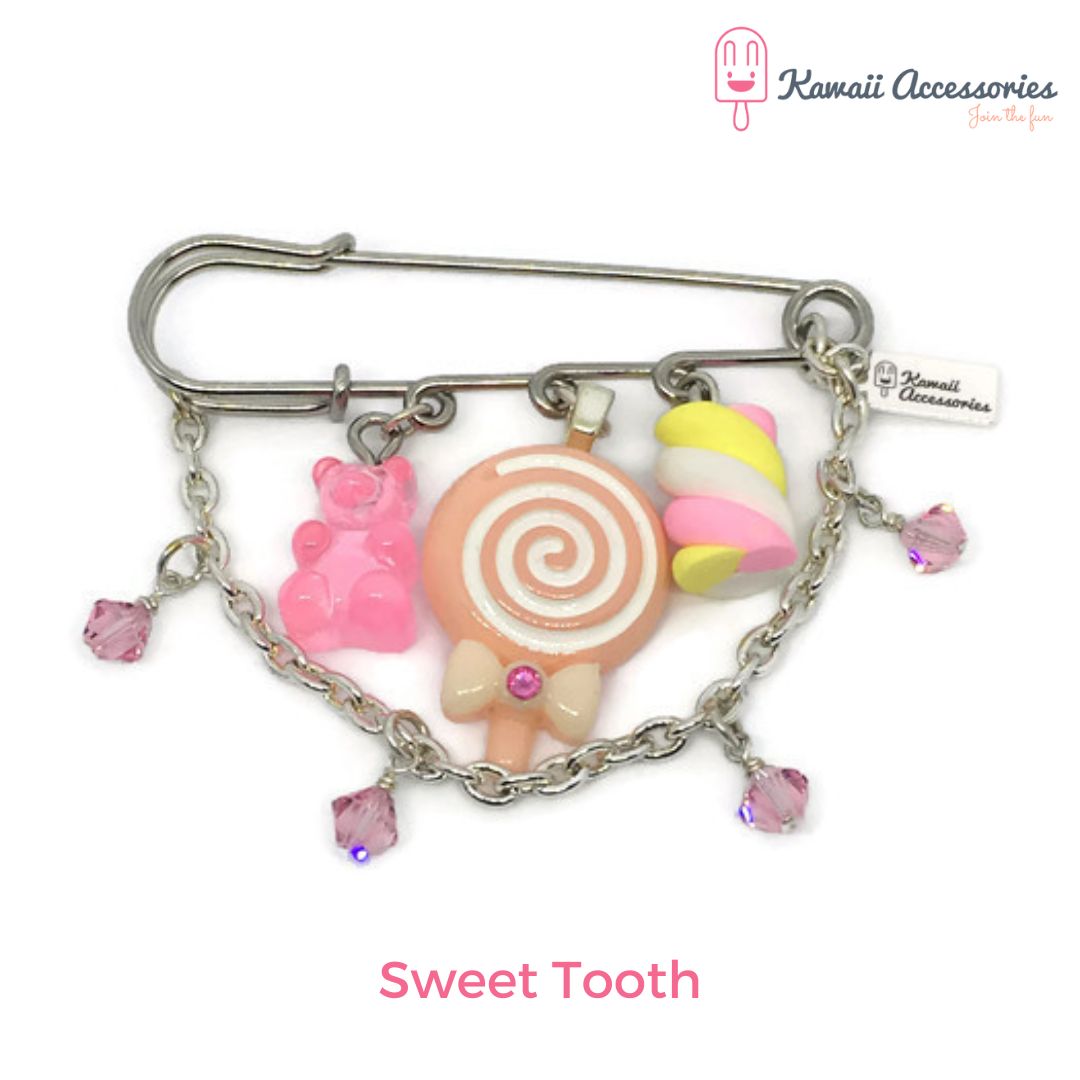 Broche - met hars bedels - Kies jouw thema