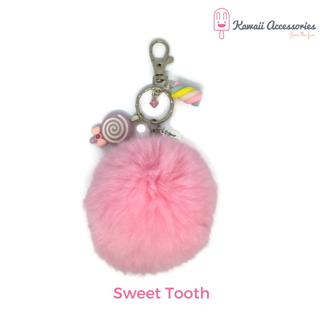 Tashangers - Sleutelhangers - figuur of bedel met pompon - Kawaii figuurtjes