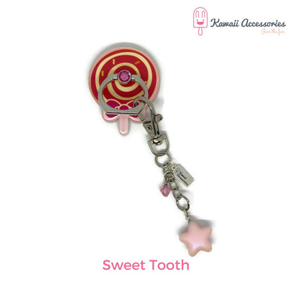 Telefoonring - met sleutelhanger - Kawaii thema's